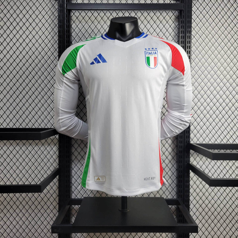 Camisa Itália Away Manga Comprida 24/25 - Adidas Jogador Masculina