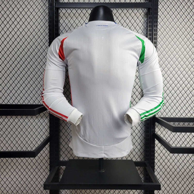 Camisa Itália Away Manga Comprida 24/25 - Adidas Jogador Masculina