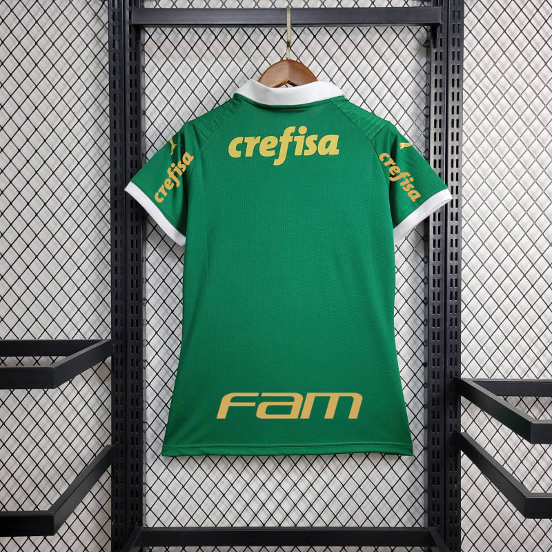 Camisa Palmeiras Home Full Patrocínios + Patches 24/25 - Puma Torcedor Feminina