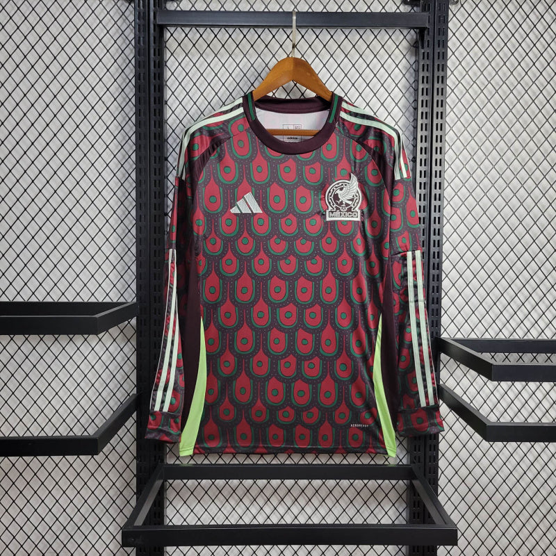 Camisa México Home 24/25 - Adidas Torcedor Manga Comprida